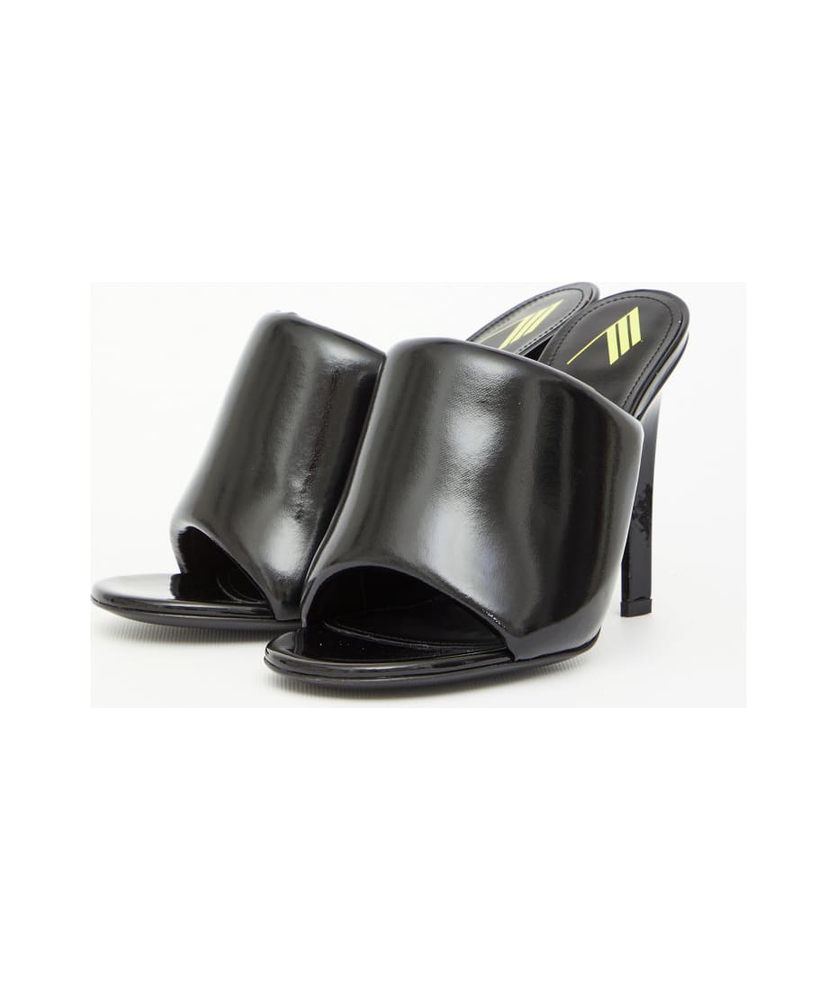 サンダル・ミュール THE ATTICO Black Rem sandals Black Rem Heeled Sandals by The Attico on Sale