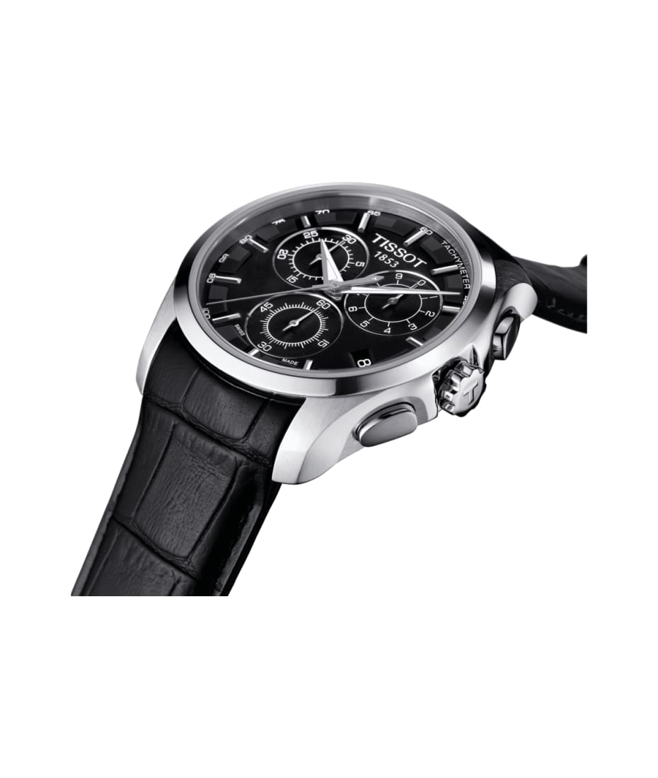  Tissot mens Couturier Chrono Quartz Stainless Steel Dress Watch  Black T0356171605100 : Tissot: Clothing, Shoes & Jewelry
