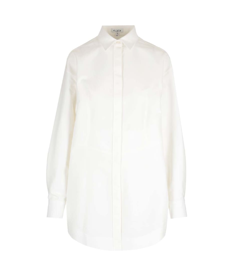 ワンピース ALAIA EGG SHIRT DRESS BLANC Alaia Egg Shirt Dress | italist