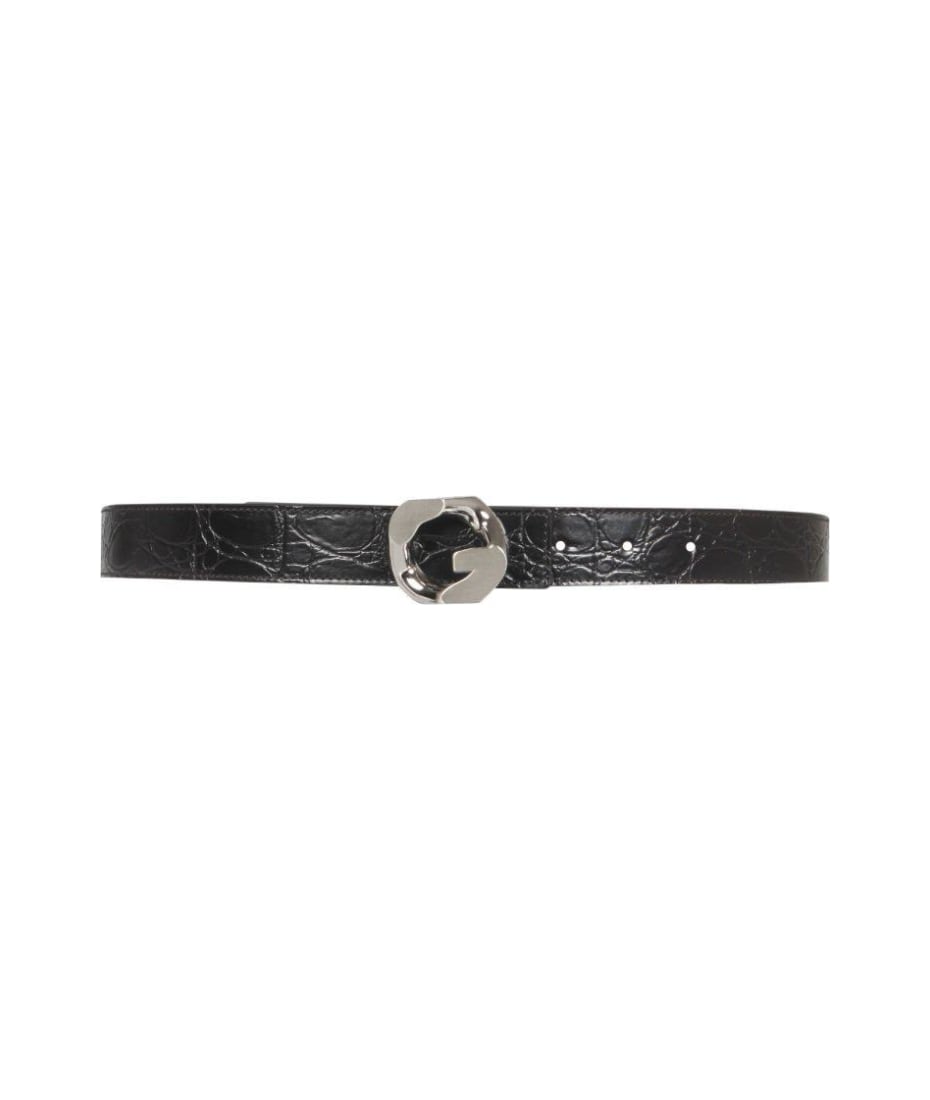 【送料&関税込】Givenchy G Chain Buckle Belt G-Chain leather belt in black - Givenchy | Mytheresa