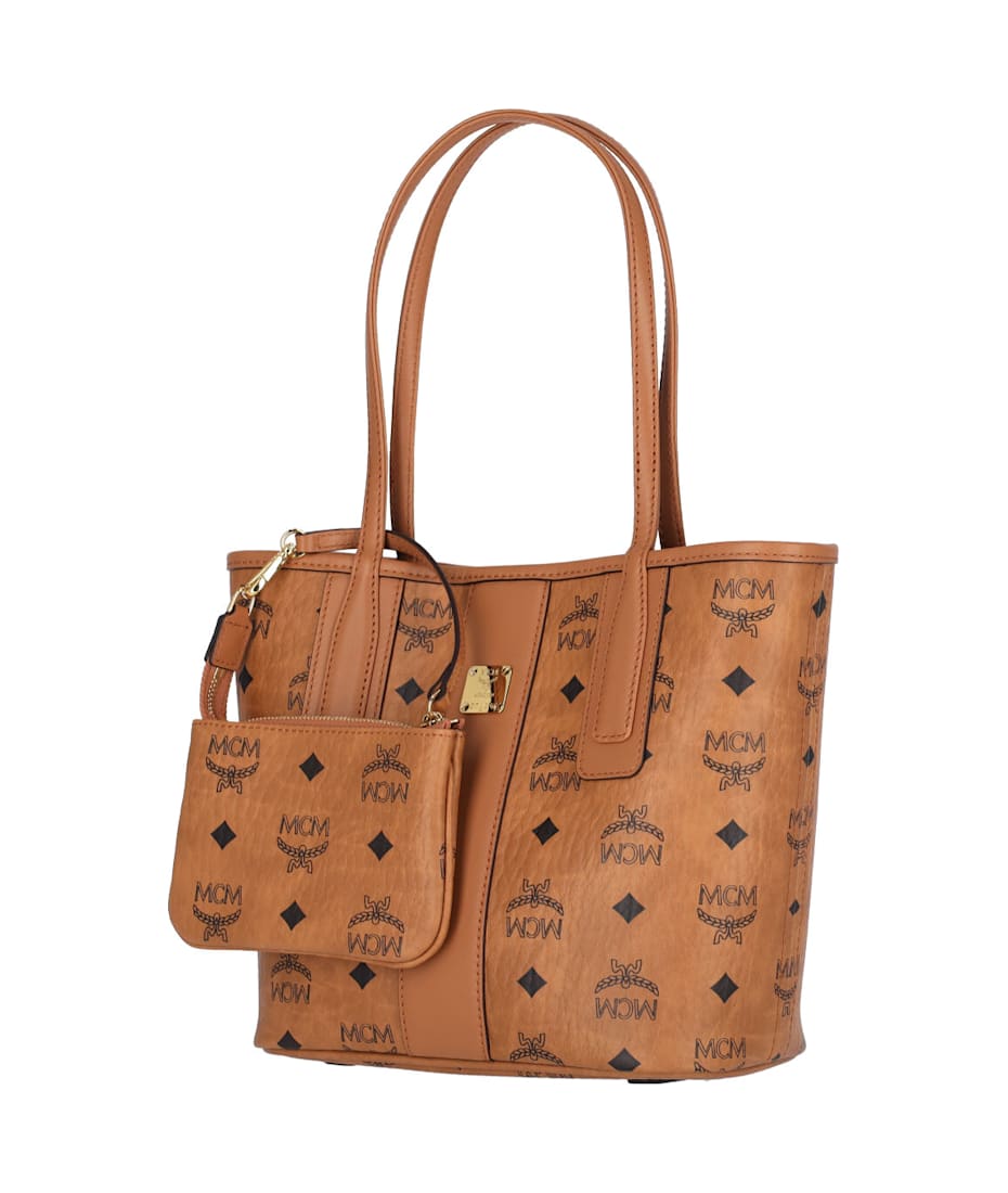 mcm medium visetos shopper tote