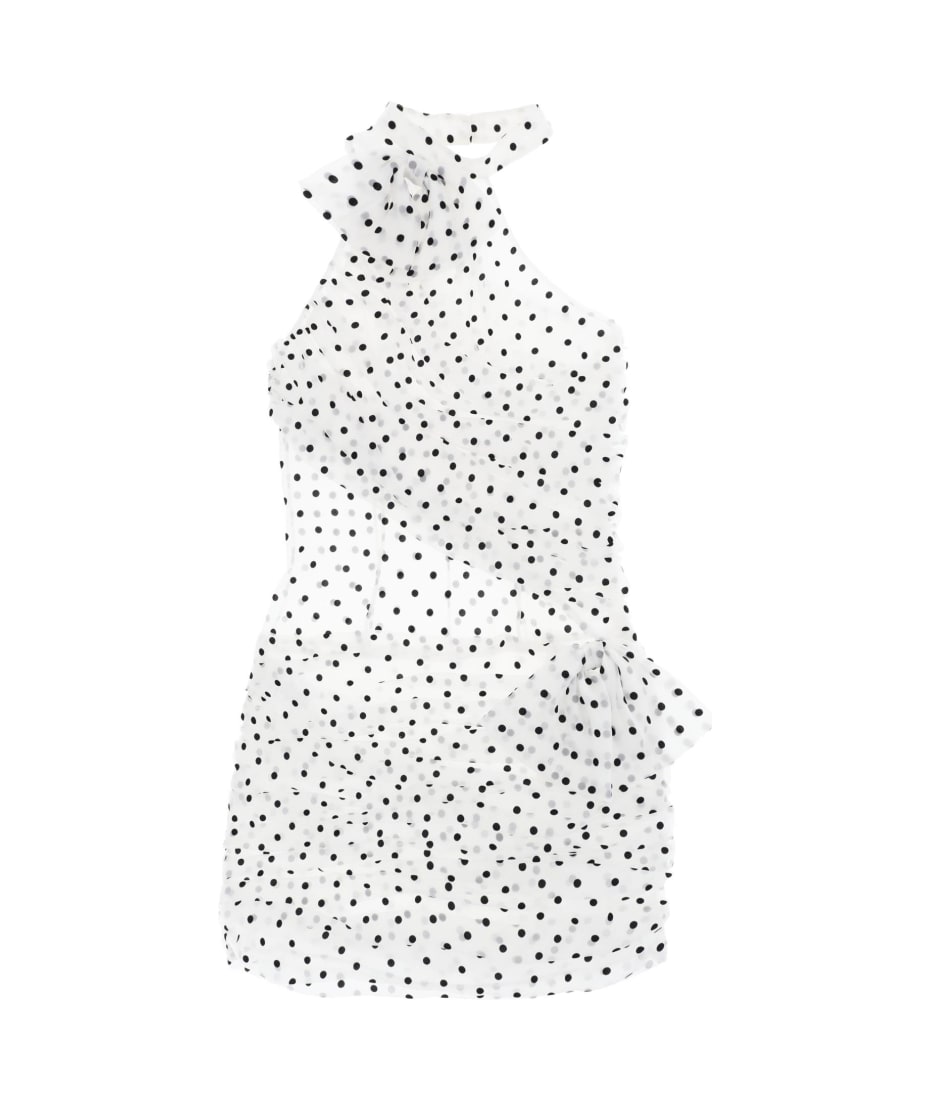 Alessandra Rich One-shoulder Mini Dress In Polka | italist, ALWAYS LIKE A  SALE