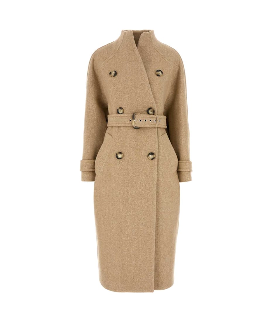 【関税&送料込】Sportmax Beige Wool Blend Adatti Coat SportMax Beige Wool Blend Adatti Coat | italist