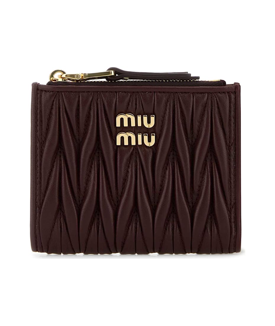 Miu Miu Burgundy Leather Wallet | italist