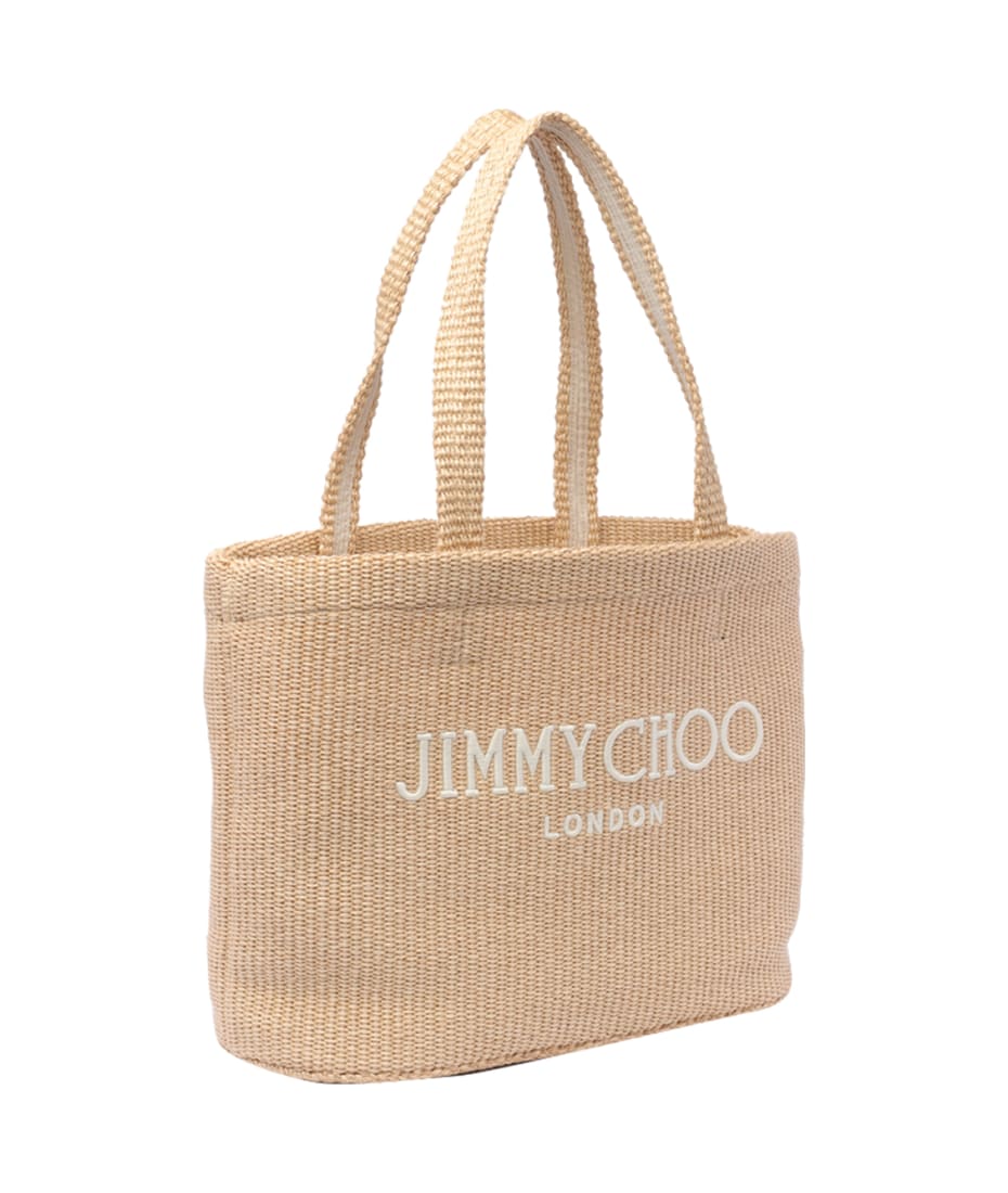 【JIMMY CHOO】E/w raffia beach tote bag BEACHTOTEEWTYJ_OO1561_FRONT_vg