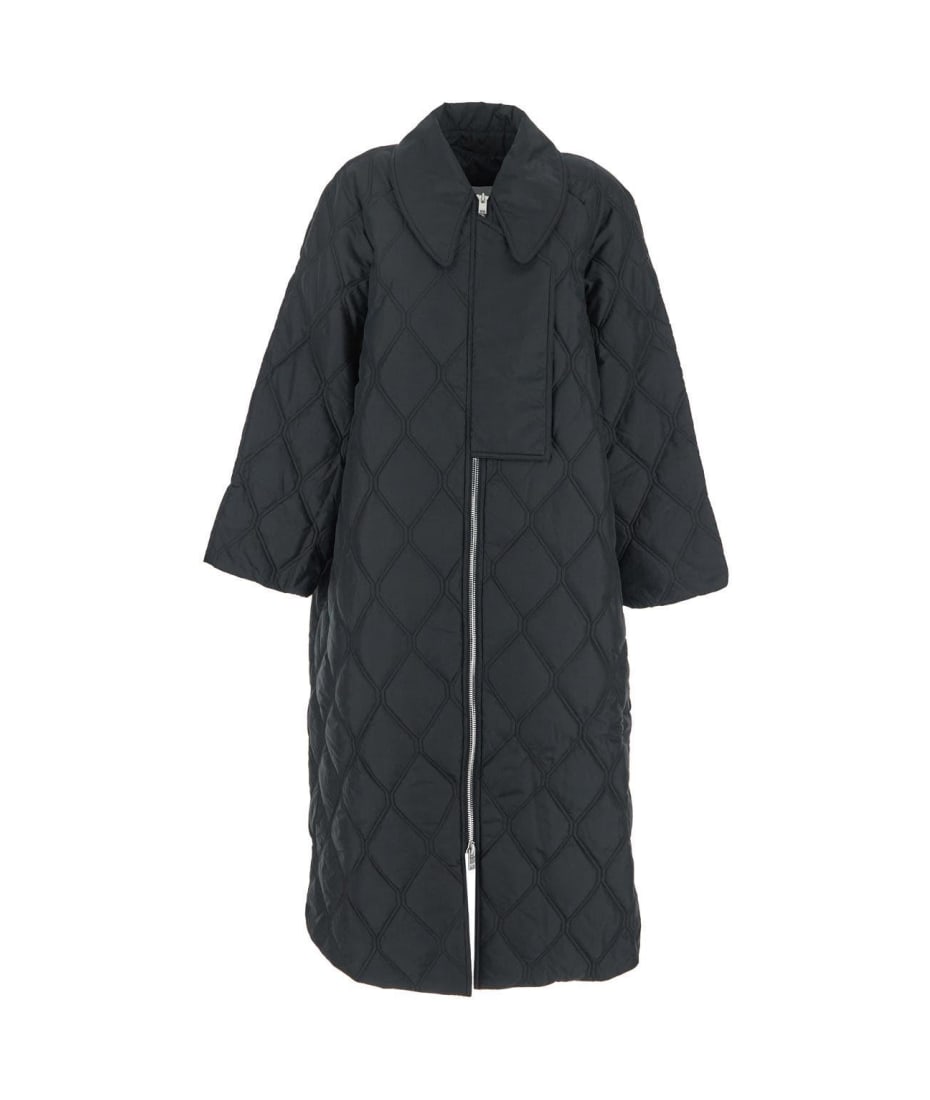 Ganni Ripstop Quilt Coat | italist