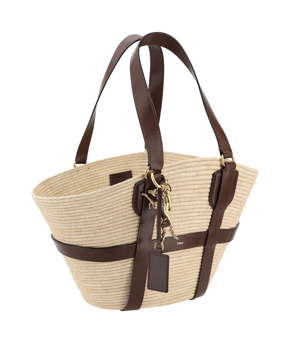 Chloé Kerala 25 Raffia Shoulder Bag | italist
