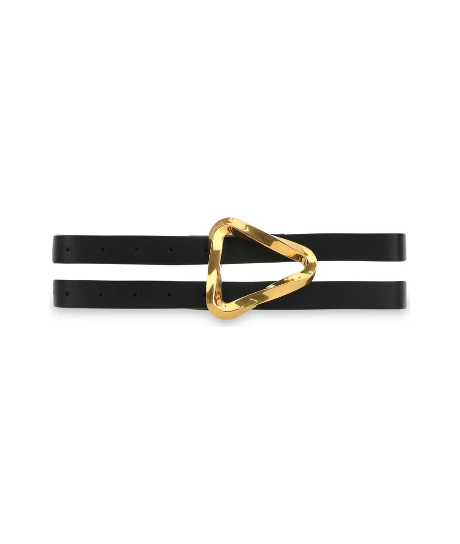 ベルト BOTTEGA VENETA BLACK LEATHER GRASP BELT Bottega Veneta Black Leather Grasp Belt | italist
