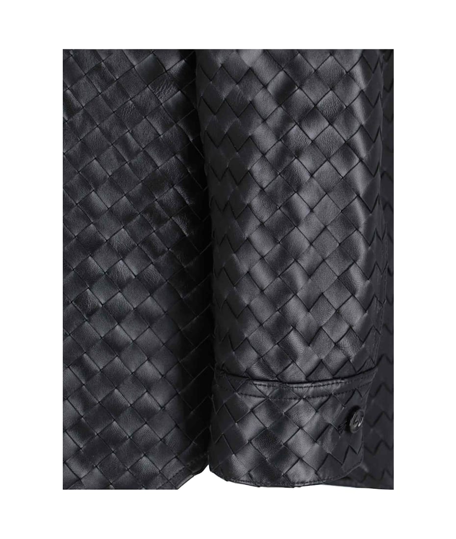 Bottega Veneta Woven Leather Shirt | italist