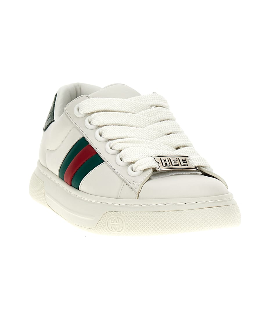 スニーカー GUCCI 'Hyper Ace' sneakers Gucci Hyper Ace Leather Sneakers for Men | Lyst