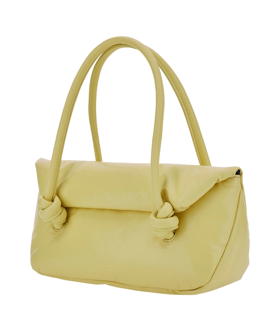 【関税&送料込み】Jil Sander 'Knot Small' Yellow Shoulder Jil Sander 'knot Small' Yellow Shoulder Bag With Laminated