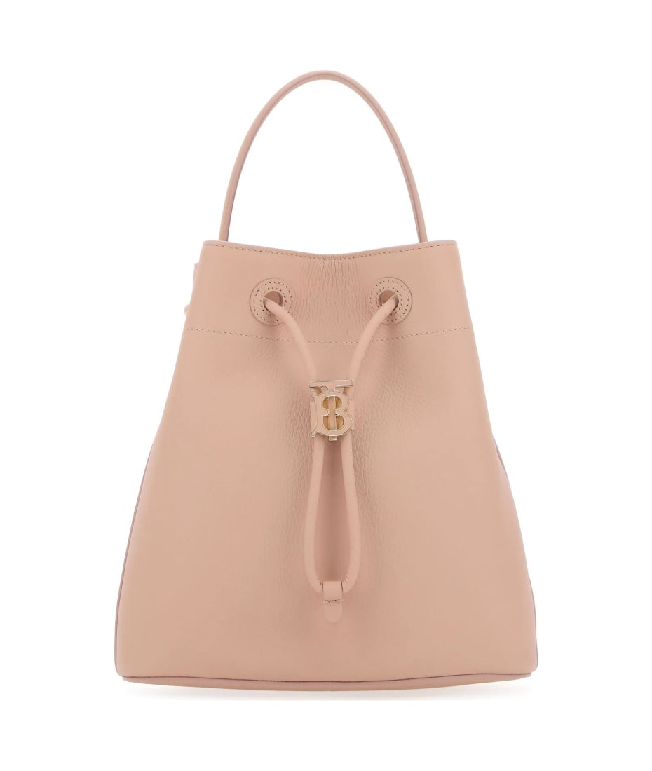 Burberry Pink Leather Small Tb Bucket Bag italist ALWAYS LIKE A SALE