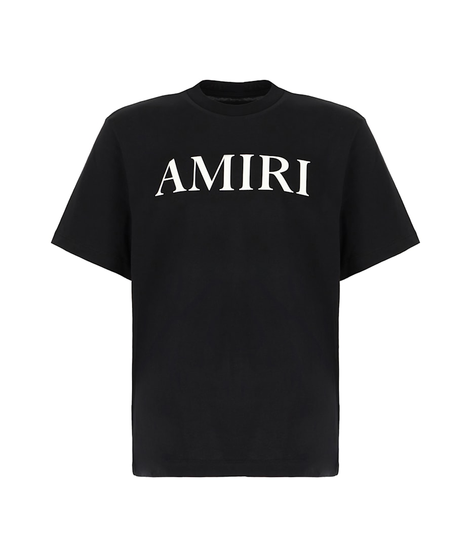 【関税&送料込】Amiri Washed Black Cotton T-Shirt AMIRI Black Cotton T-shirt | italist