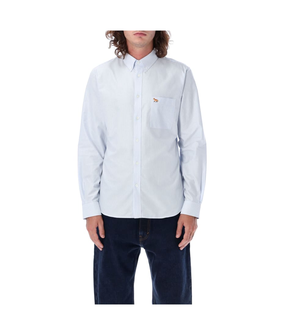 Maison Kitsuné Button Down Classic Shirt In Striped Ofx | italist