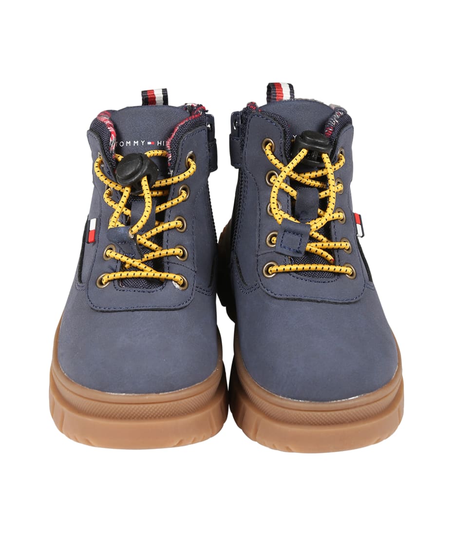 Merchandising øge Fantastisk Tommy Hilfiger Blue Ankle Boots For Boys With Logo | italist, ALWAYS LIKE A  SALE