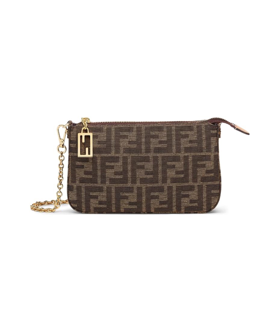 ショルダーバッグ・ポシェット Fendi Pouch With Chain Multicoloured Ff Fabric Baguette Chain Midi Fabric Multicolor | Fendi