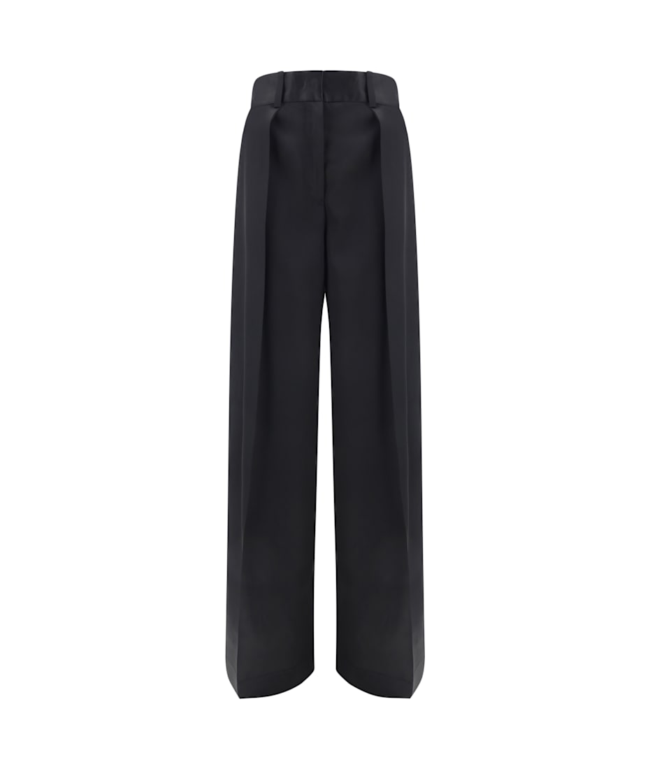 パンツ Jil Sander FW24 SATIN PALAZZO PANT (J03KA0264J65246 001) Jil Sander Satin Palazzo Pant – LOZURI®