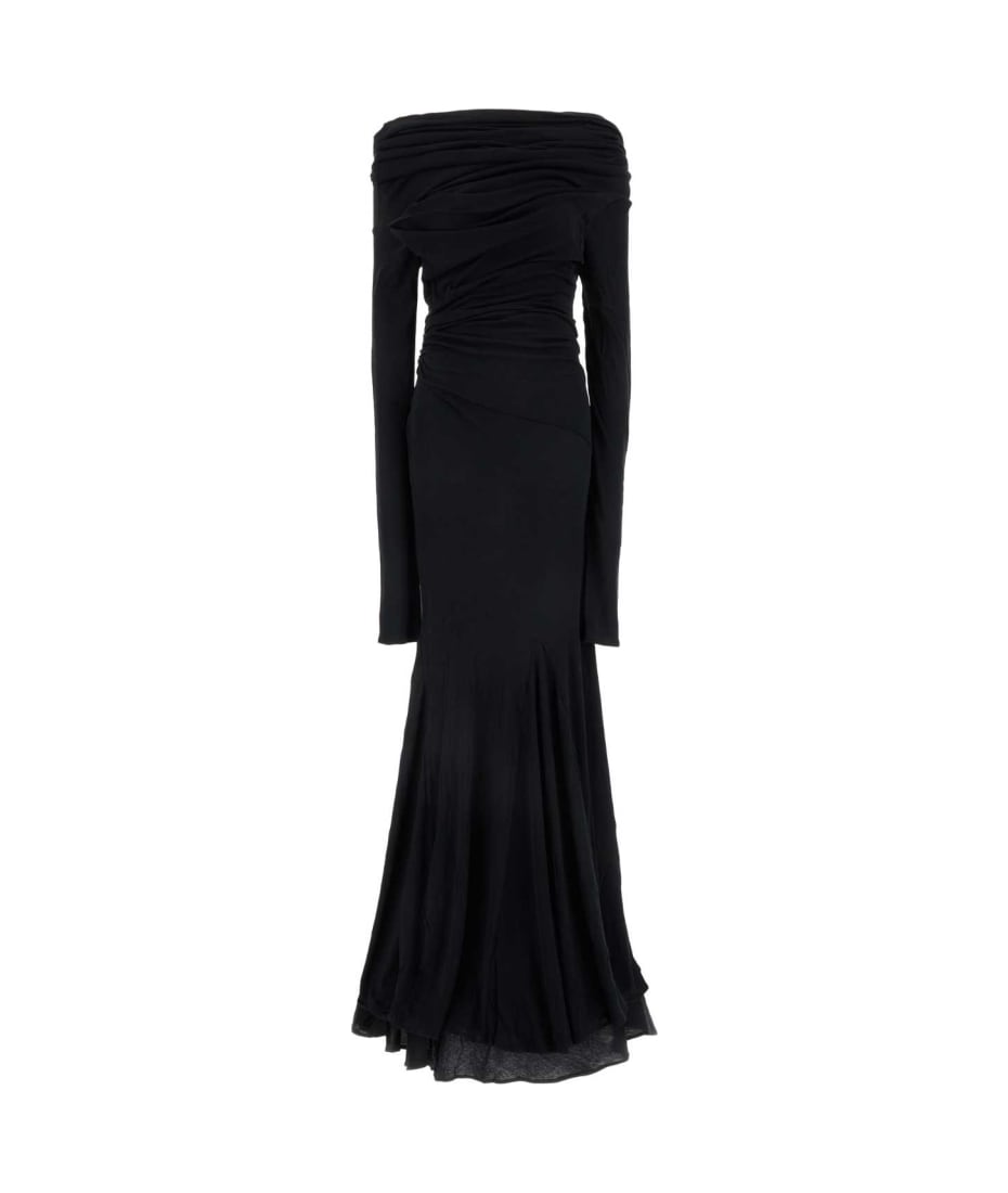 entire studios::ドレス:M[RESALE] Entire Studios Black Jersey Bound Long Dress | italist