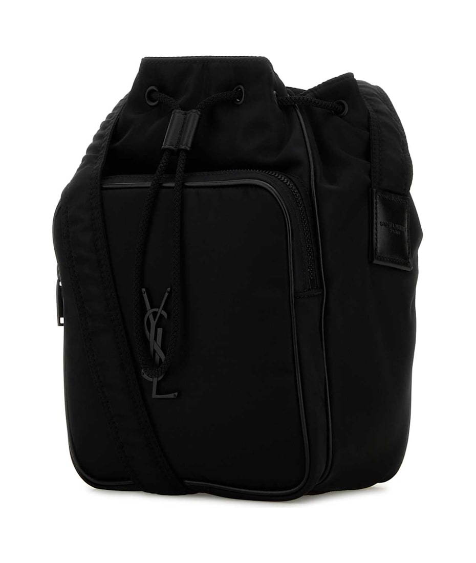 ビジネスバッグ・アタッシュケース Saint Laurent Black Nylon Bucket Bag Saint Laurent Black Nylon Bucket Bag | italist
