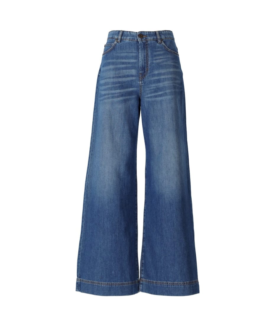 【関税込み】Weekend Max Mara ブルー Vega ジーンズ Weekend Max Mara Max Mara Weekend Vega Wide Leg Jeans