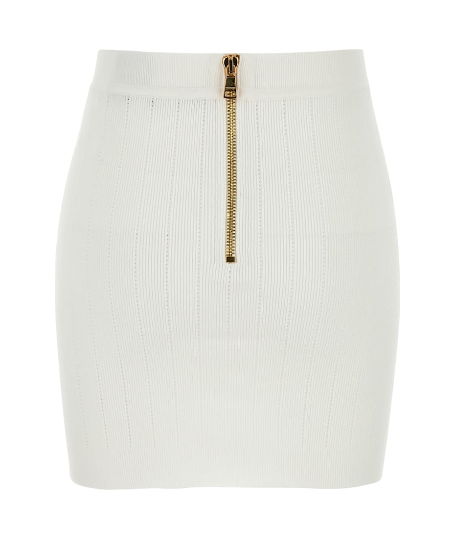 ミニスカート Balmain Mini Skirt In White Viscose Blend Balmain Mini Skirt In White Viscose Blend | italist, ALWAYS