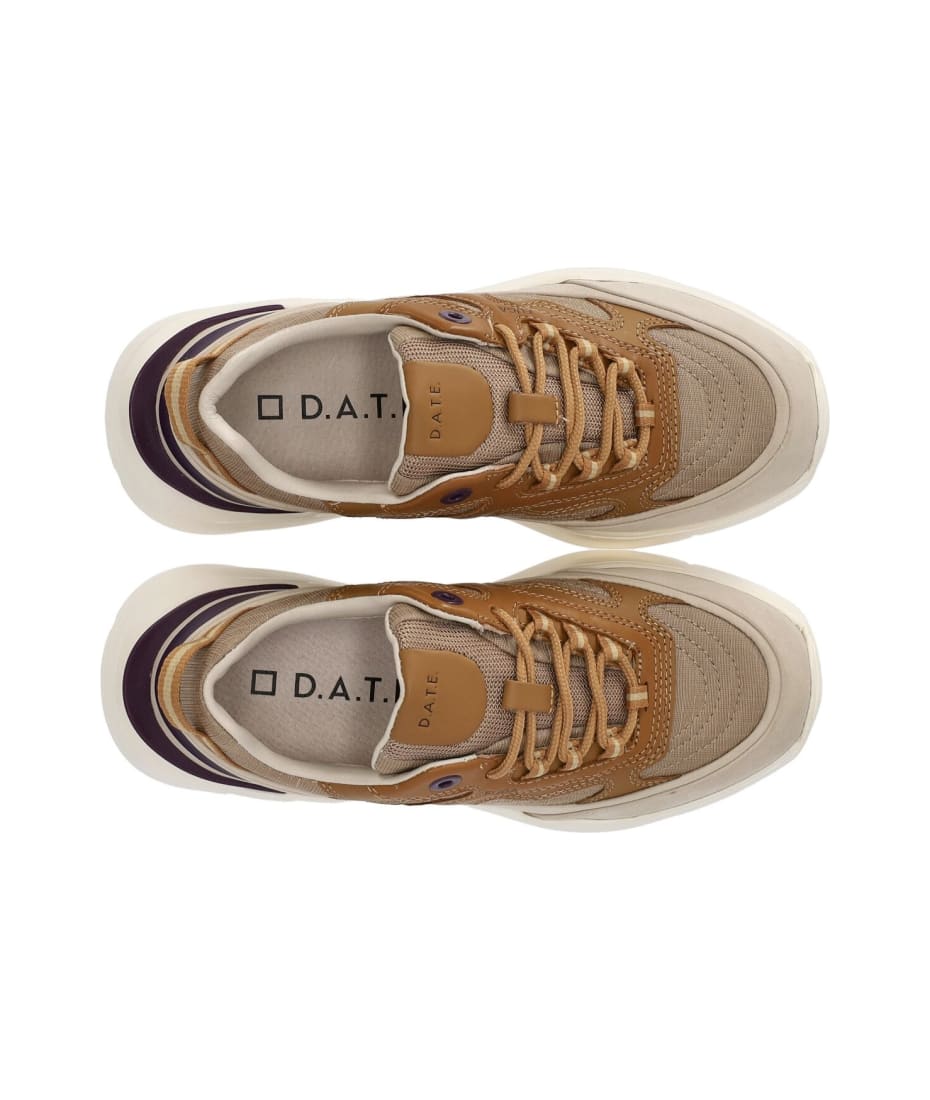 D.A.T.E Sneakers Fuga Dragon White-Beige - Scarlet Calzature