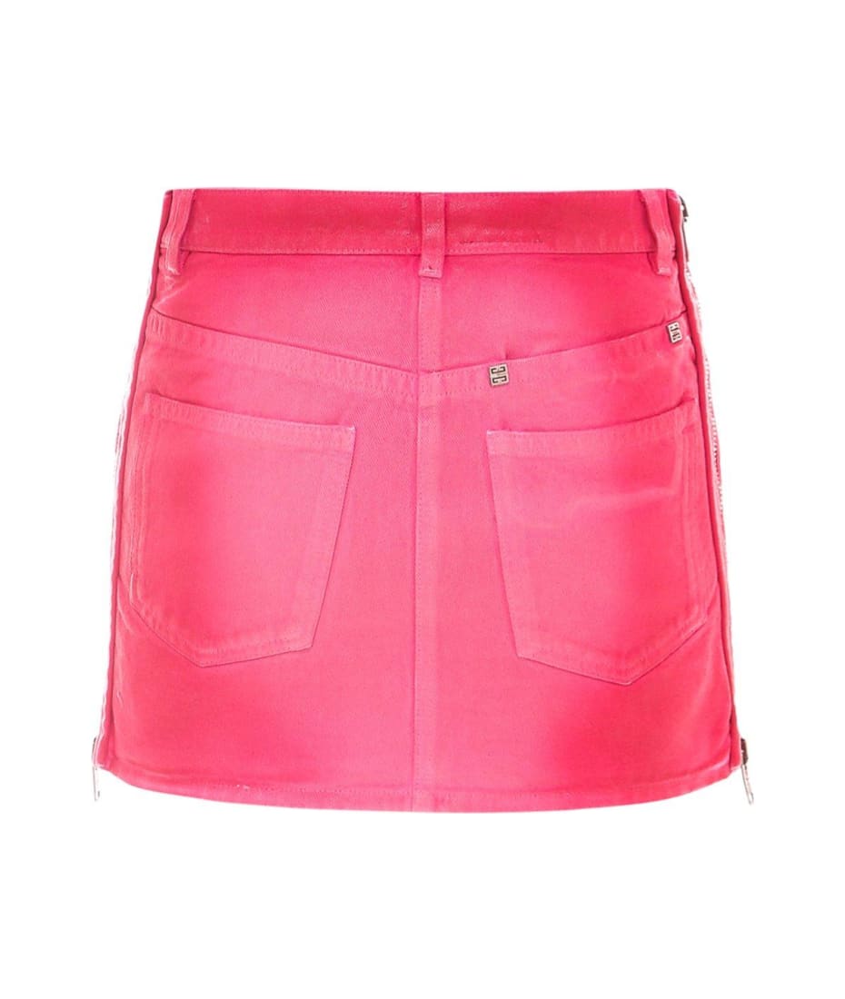 スカート GIVENCHY Pink Viscose Blend Skirt Givenchy Floral pleated skirt - Pink - Women | BW40D412NA651