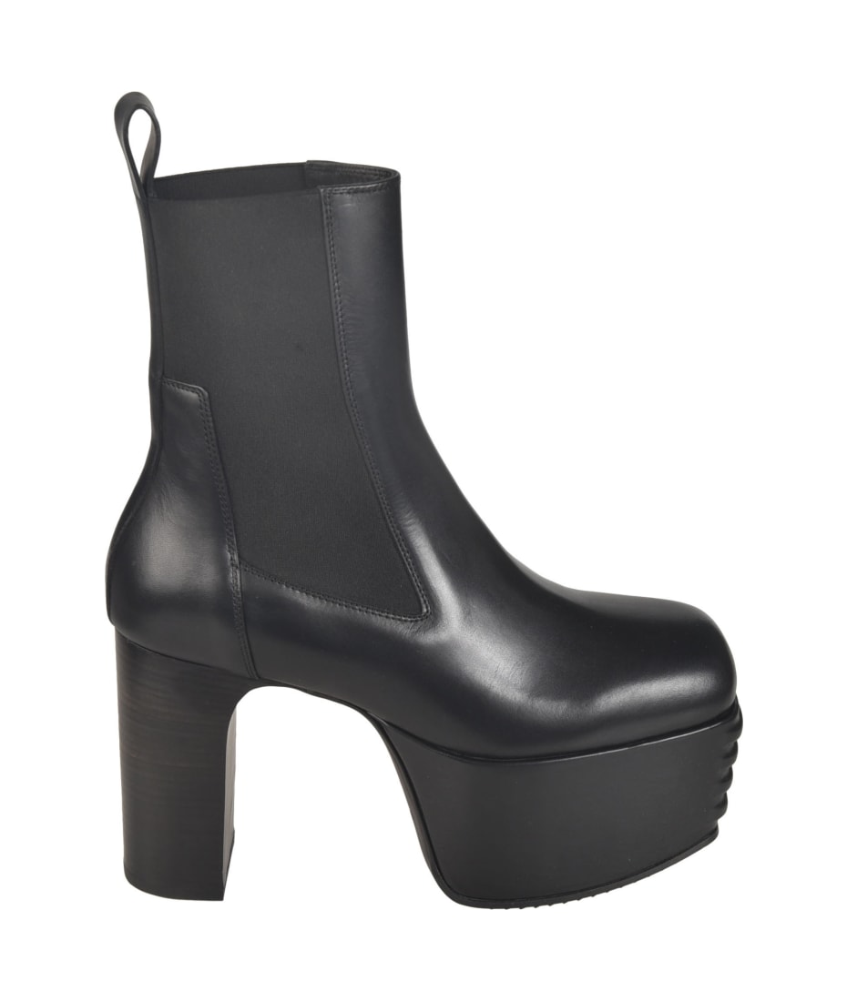 Rick Owens Minimal Grill Platform Boots | italist
