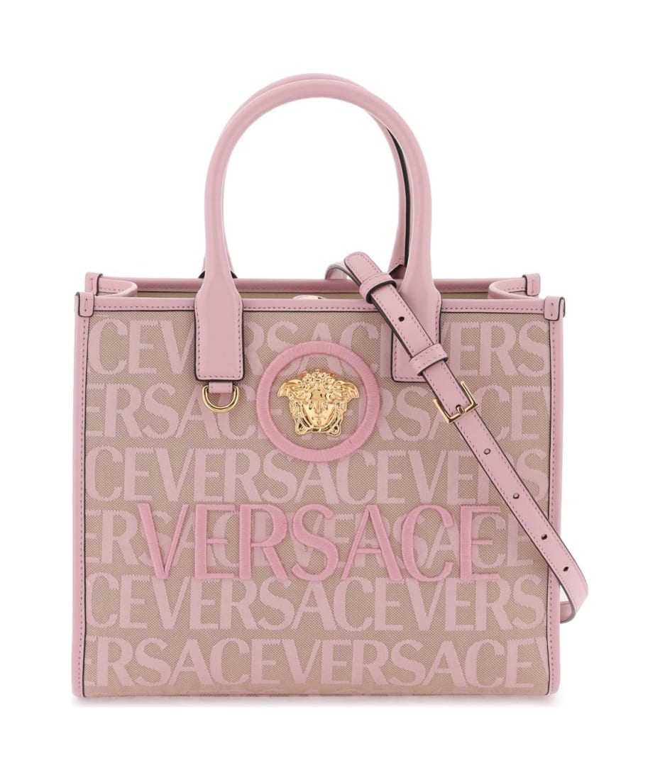 Versace La Medusa Canvas Small Tote Bag