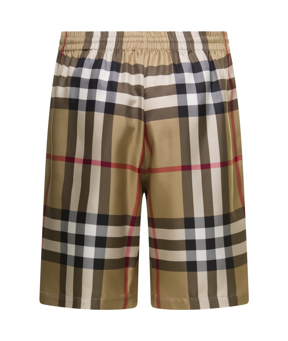 Burberry Men s Check Silk Bermuda Shorts