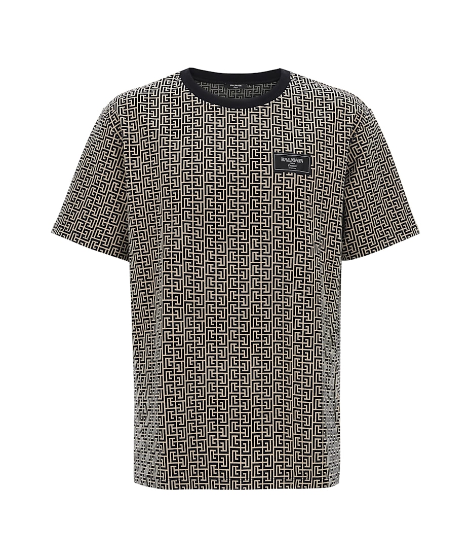 【関税&送料込み】Balmain 'Monogram Couture' T-Shirt Balmain 'monogram Couture' T-shirt | italist