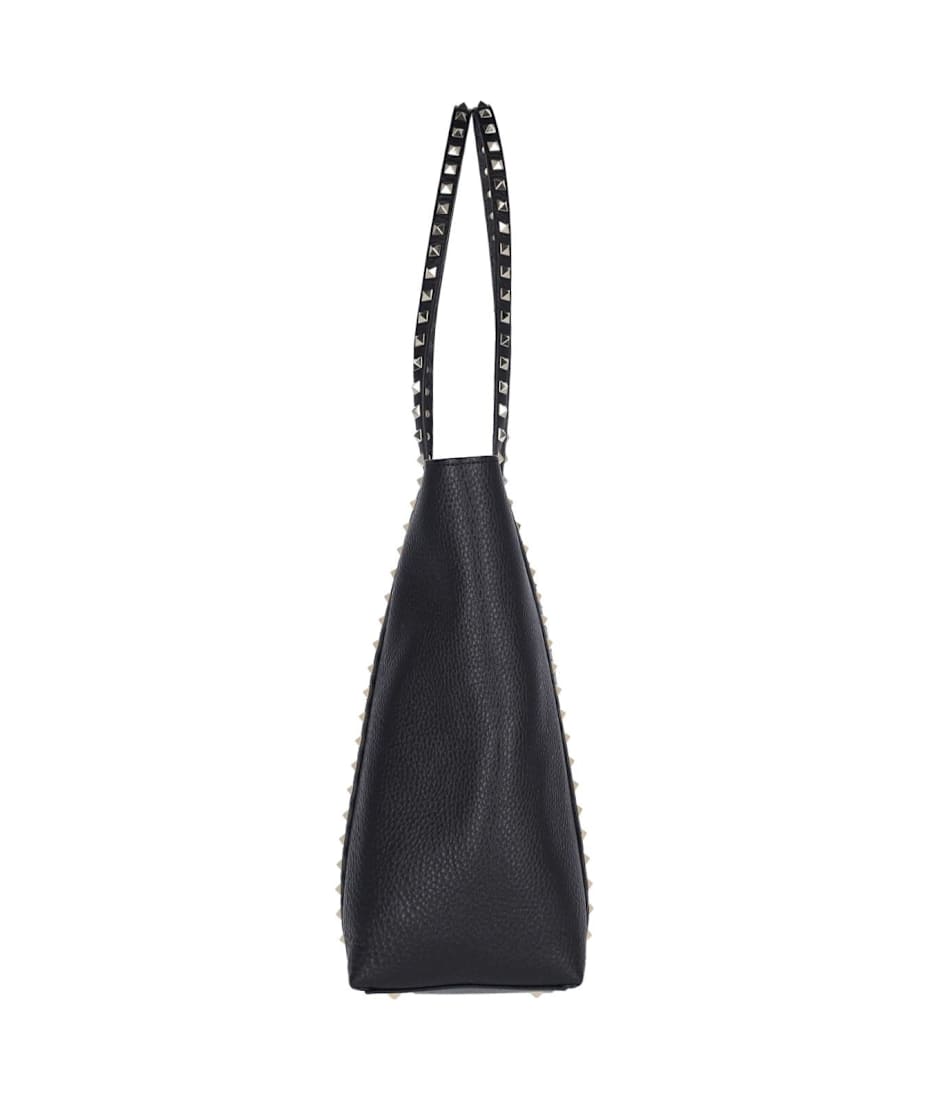 トートバッグ VALENTINO GARAVANI TOTES NERO Valentino Garavani ROCKSTUD WISPY LARGE TOTE バッグ - Nero