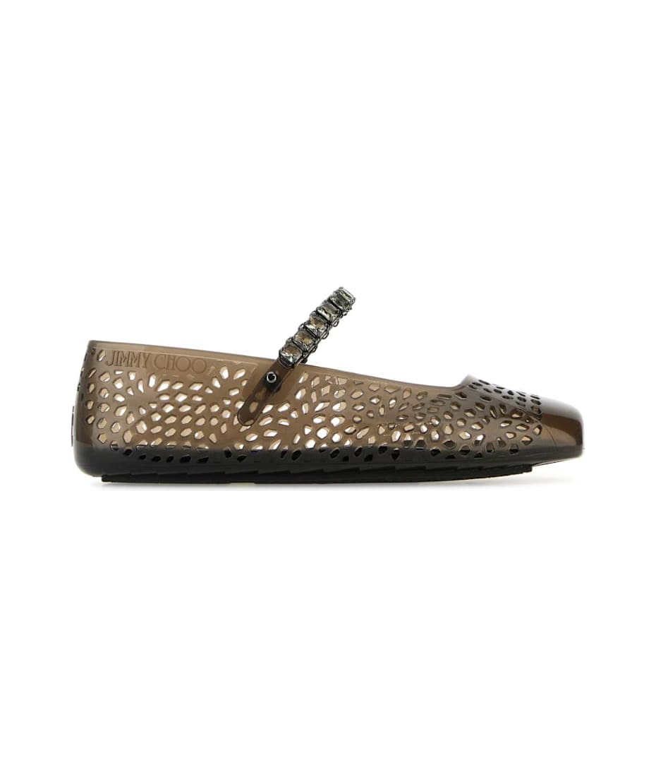フラットシューズ JIMMY CHOO Slate Rubber The Jelly Ballerinas Jimmy Choo Slate Rubber The Jelly Ballerinas | italist