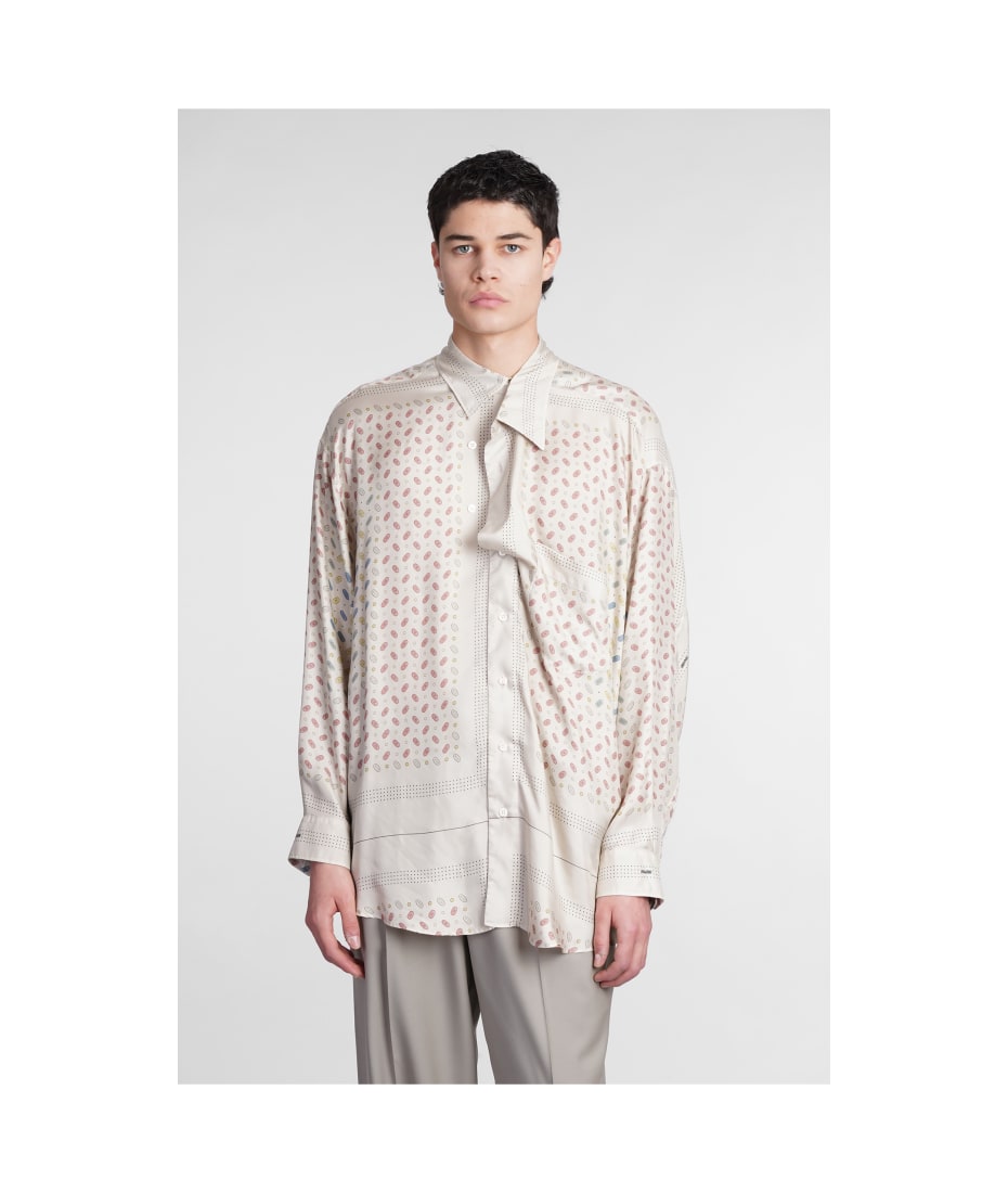 Shirt In Beige Silk