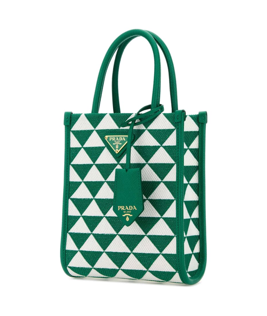 ハンドバッグ PRADA EMBROIDERED FABRIC MICRO SYMBOLE HANDBAG Prada Embroidered Fabric Micro Symbole Handbag | italist