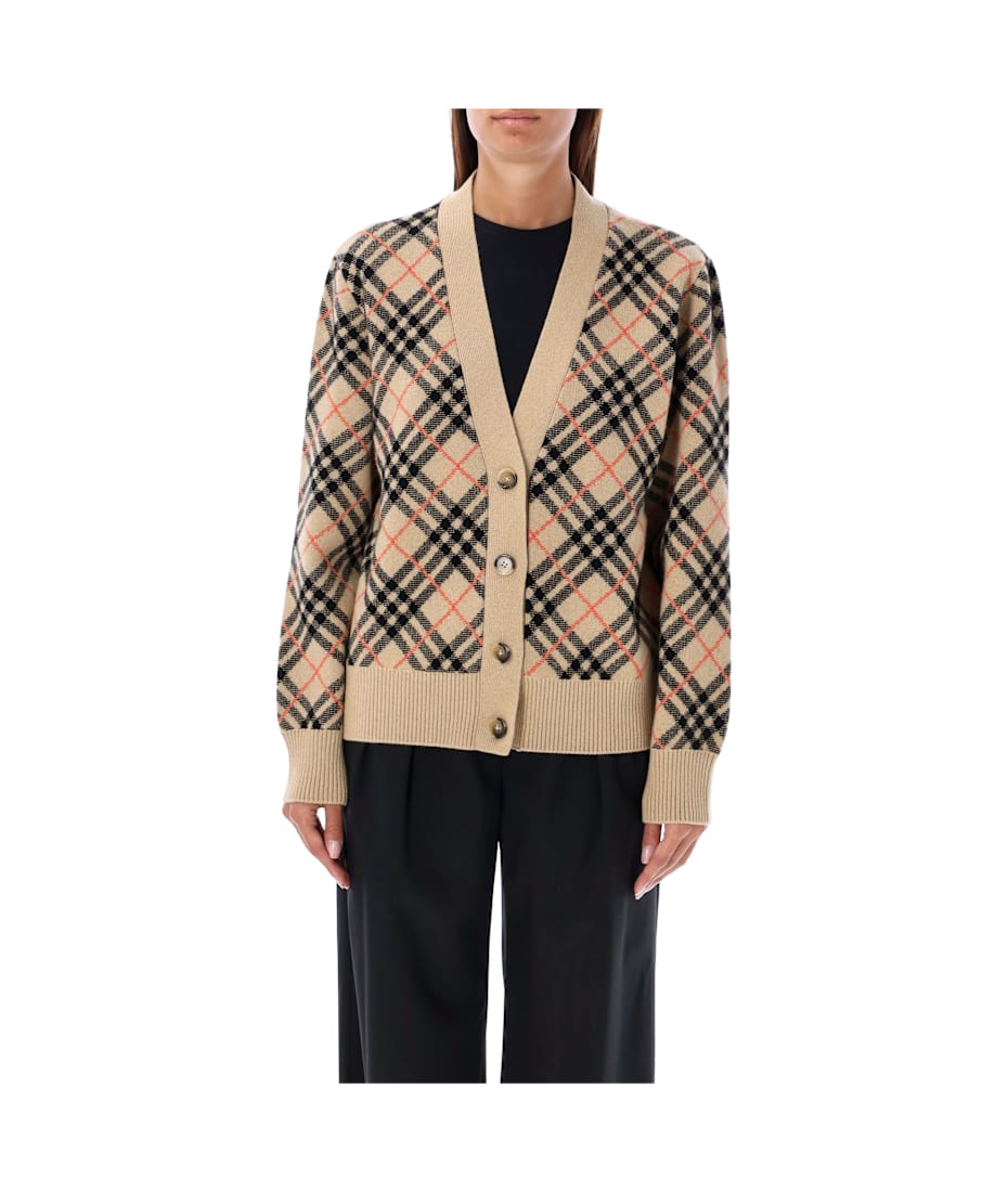 Burberry London Check Cashmere Cardigan | italist