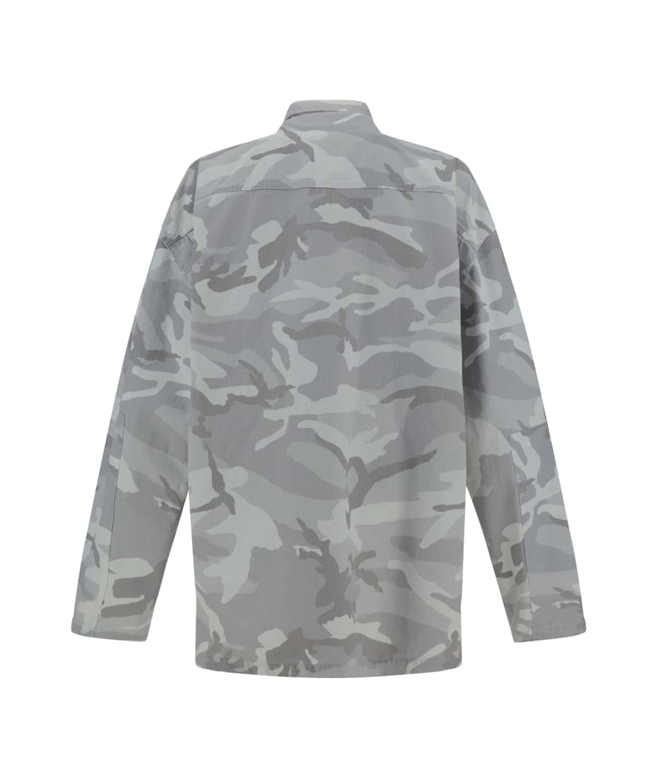 Balenciaga Cargo Shirt - Light Grey