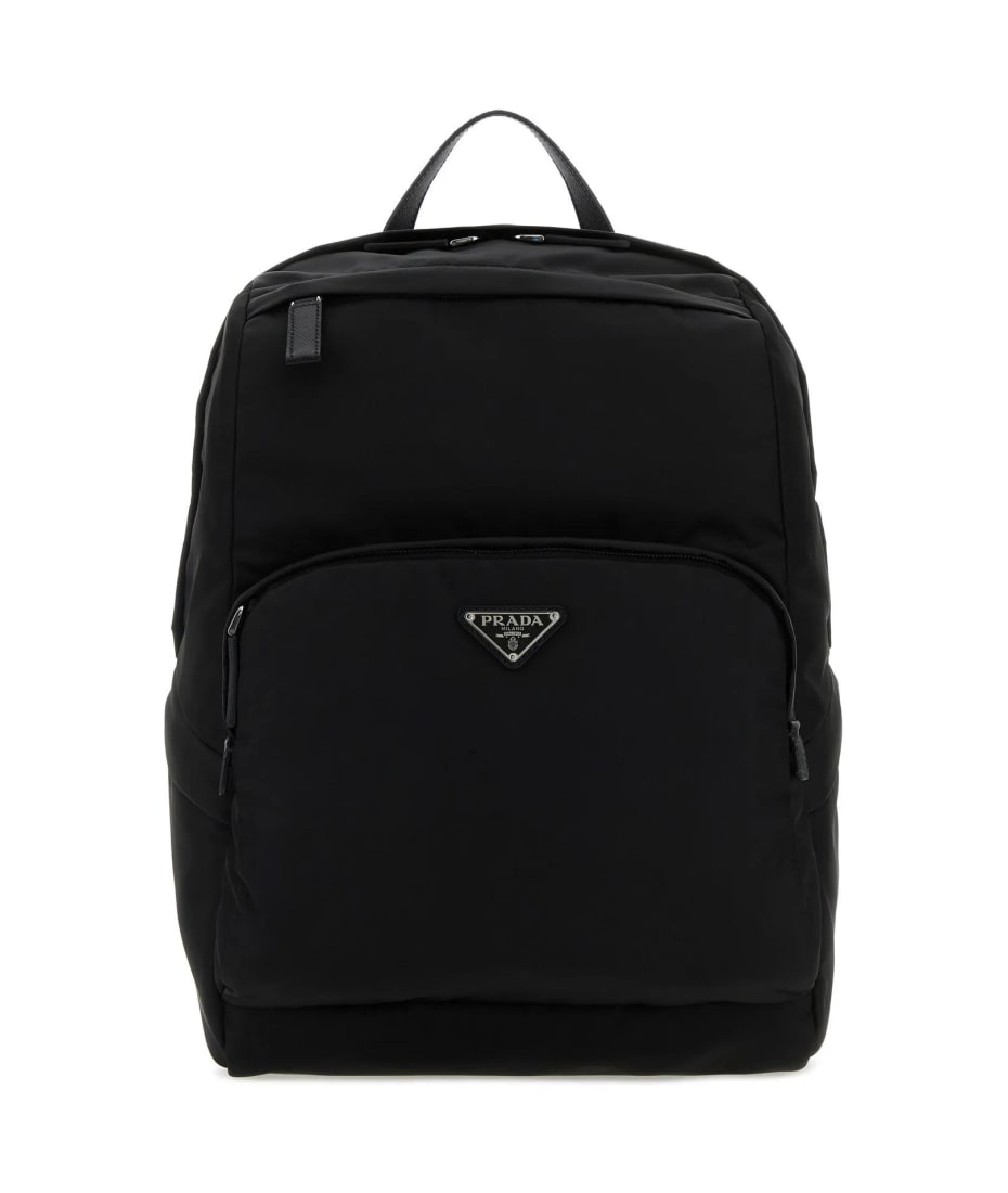 バックパック・リュック Prada Black Re-Nylon And Leather Backpack Prada Black Re-nylon And Leather Backpack | italist, ALWAYS