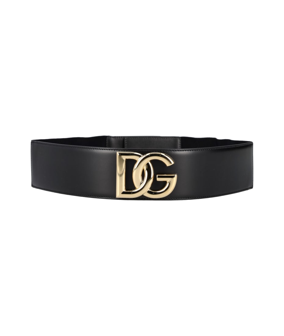 Dolce & Gabbana Stretch Band And Lux Leather Belt With Dg Logo | italist,  ALWAYS LIKE A SALE