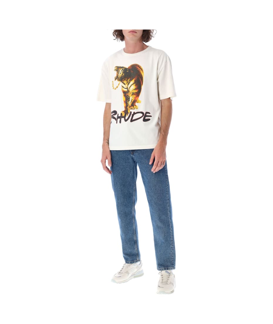 Rhude Tiger T Shirt White