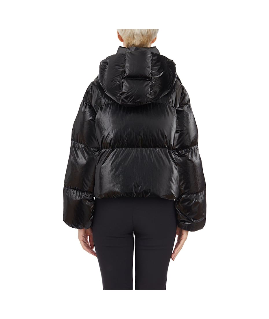 Metallic Cropped Down Jacket Elisabetta Franchi | italist, ALWAYS