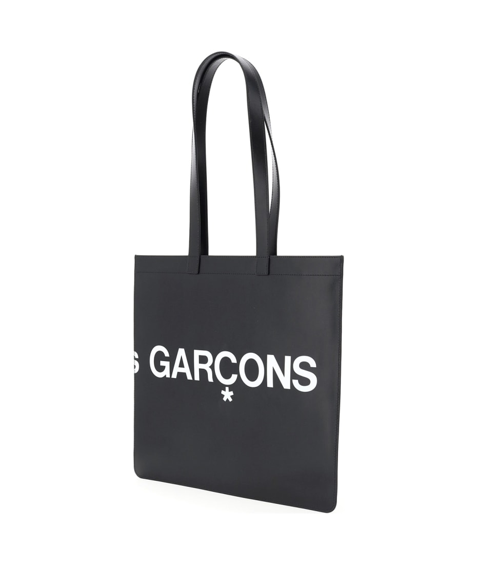 Comme des Garcons Wallet Leather Tote Bag With Logo italist ALWAYS LIKE A SALE