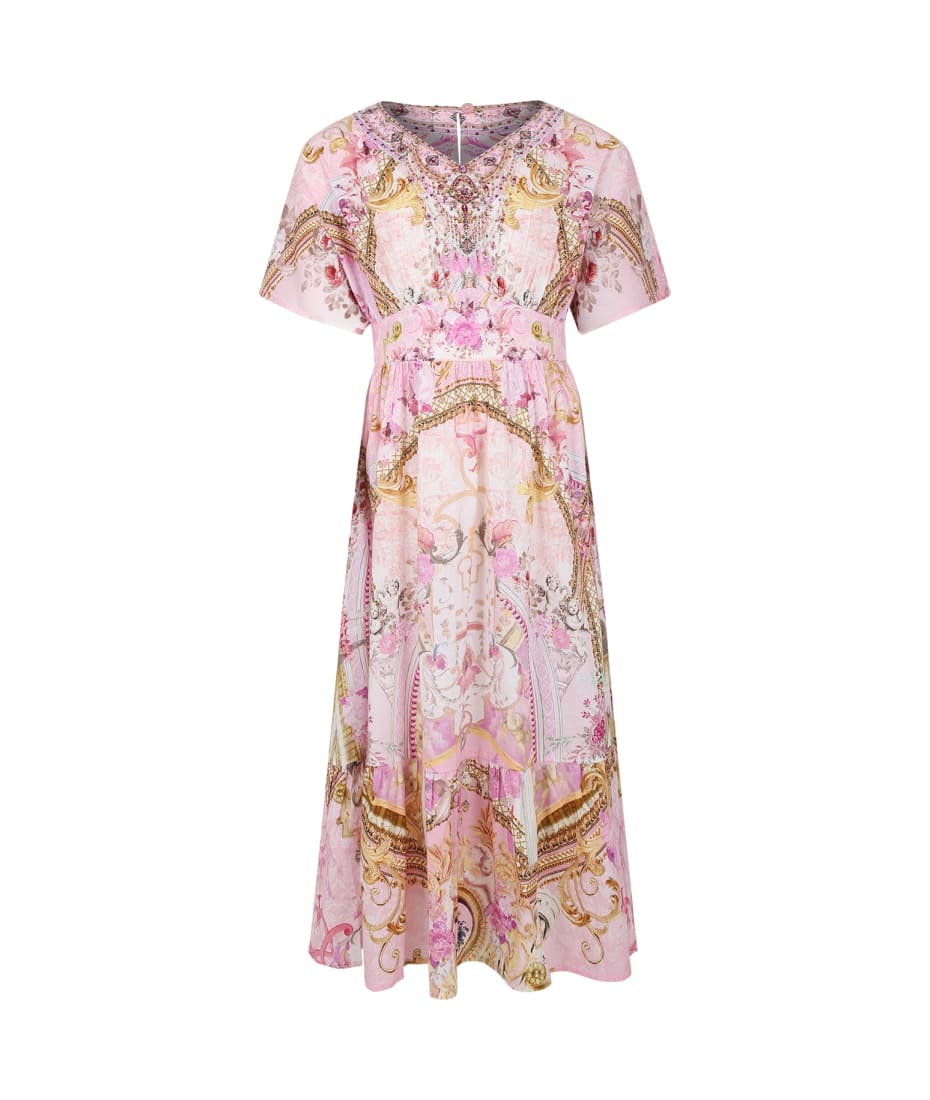 Camilla Pink Dress For Girl With Floral Print | italist, ALWAYS LIKE A SALE