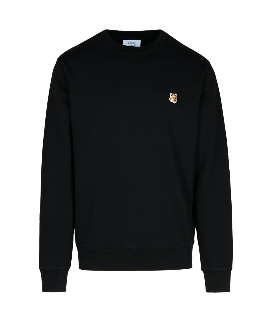 【関税&送料込】Maison Kitsune Black Cotton Sweatshirt Maison Kitsuné Black Cotton Sweatshirt | italist