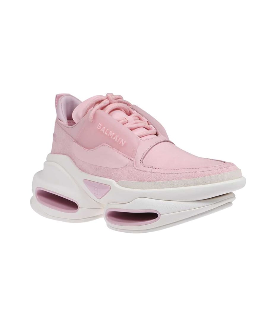 Balmain Leather Mid-top Sneakers | italist