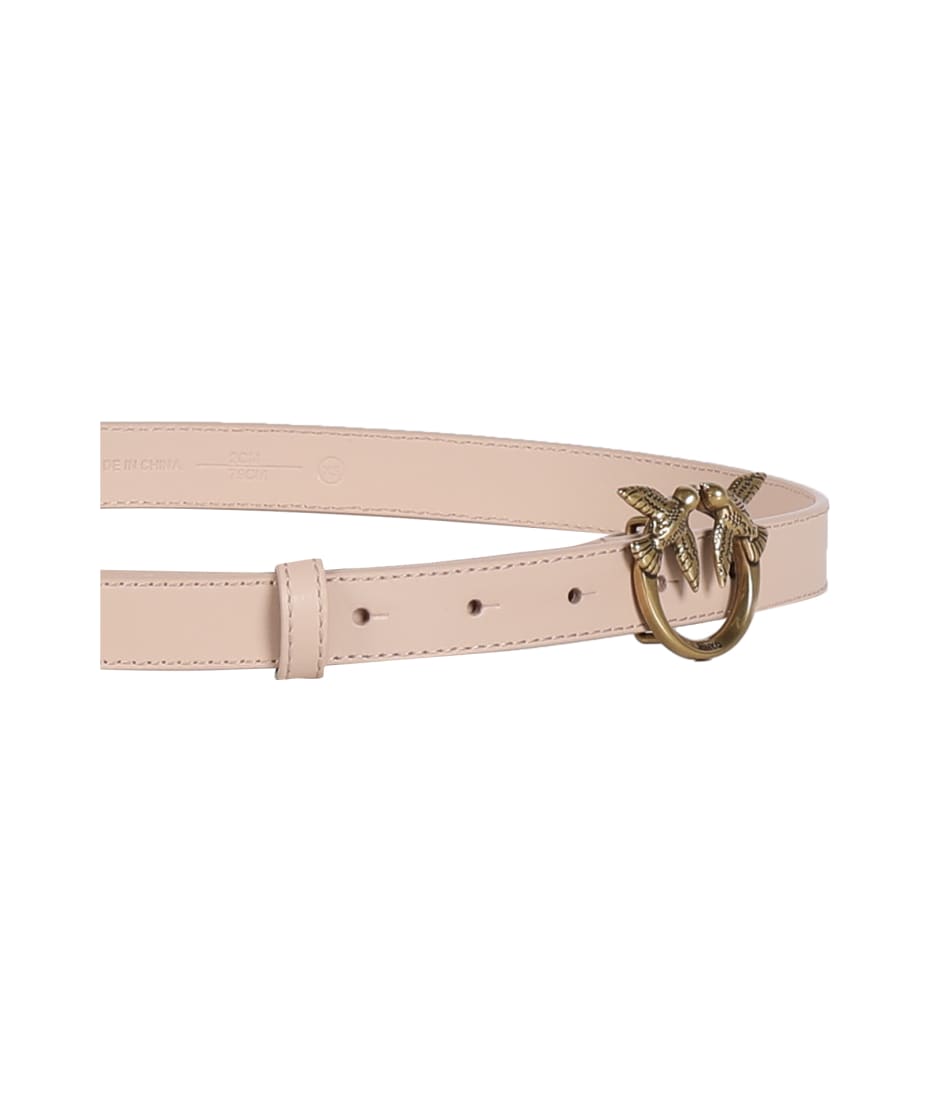 ベルト PINKO Berry leather belt Bianco Pinko 