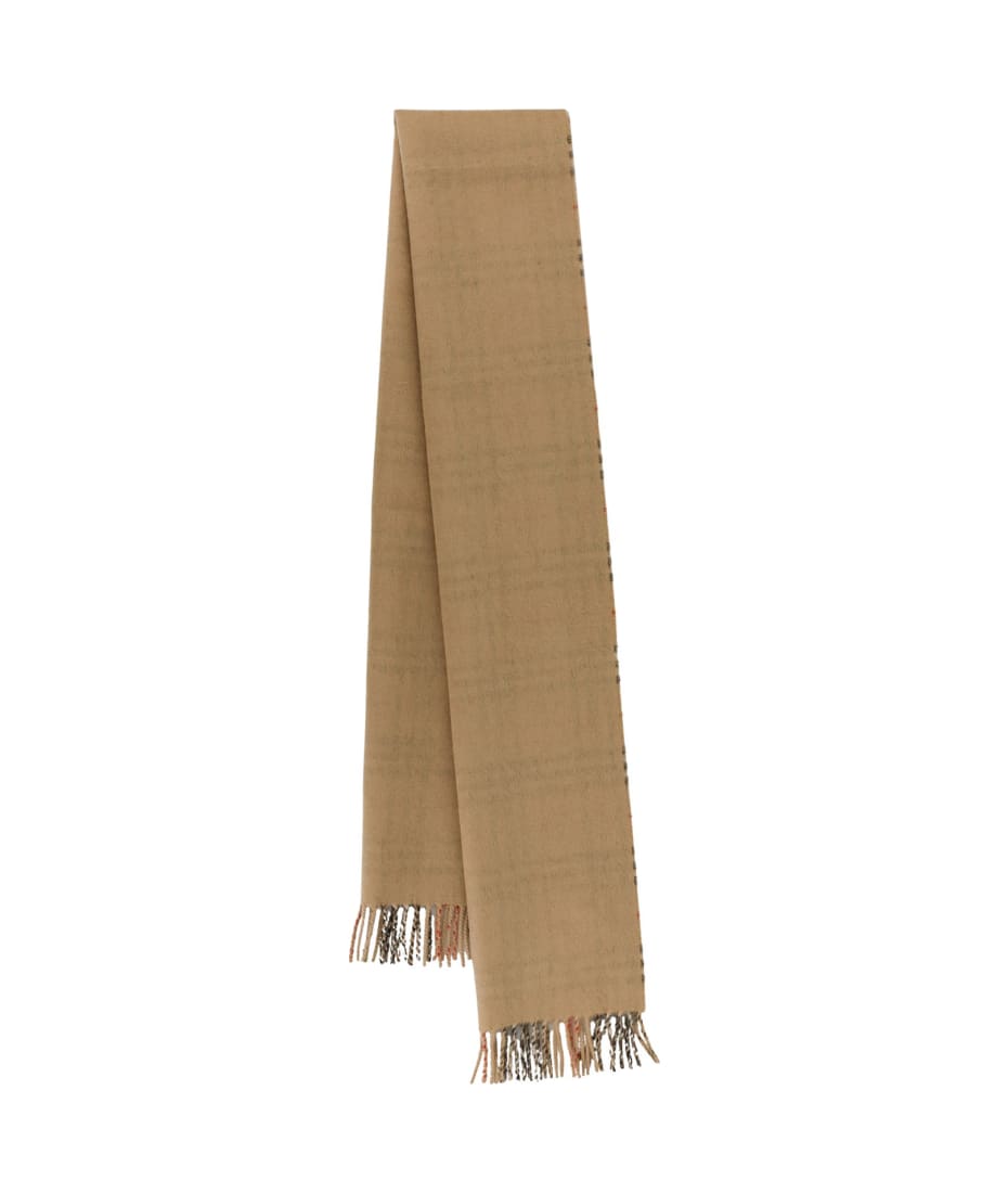 Vintage Check cashmere scarf in beige - Burberry