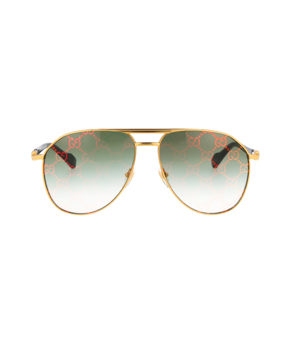 Gucci GG1220S Monogram Aviator Sunglasses