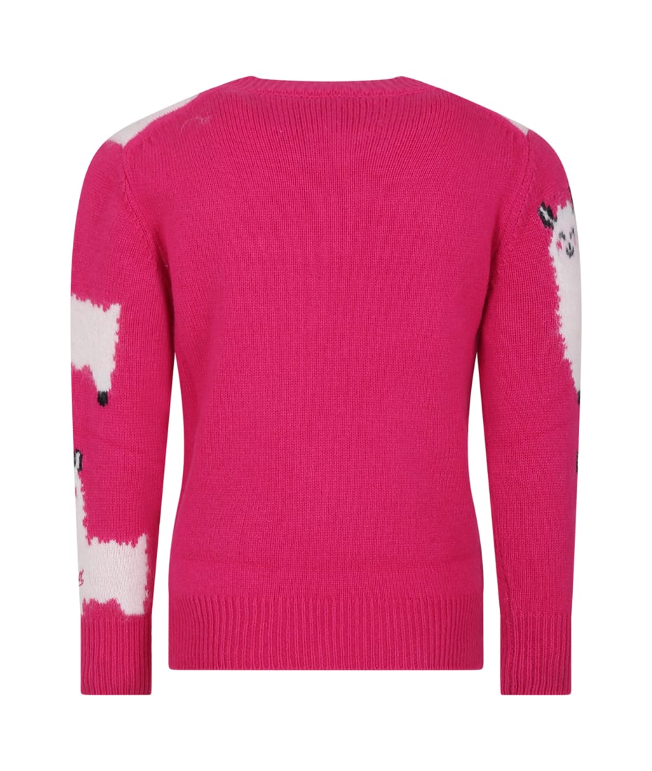 MC2 Saint Barth women's wool and cashmere blend sweater Fuchsia-Pink