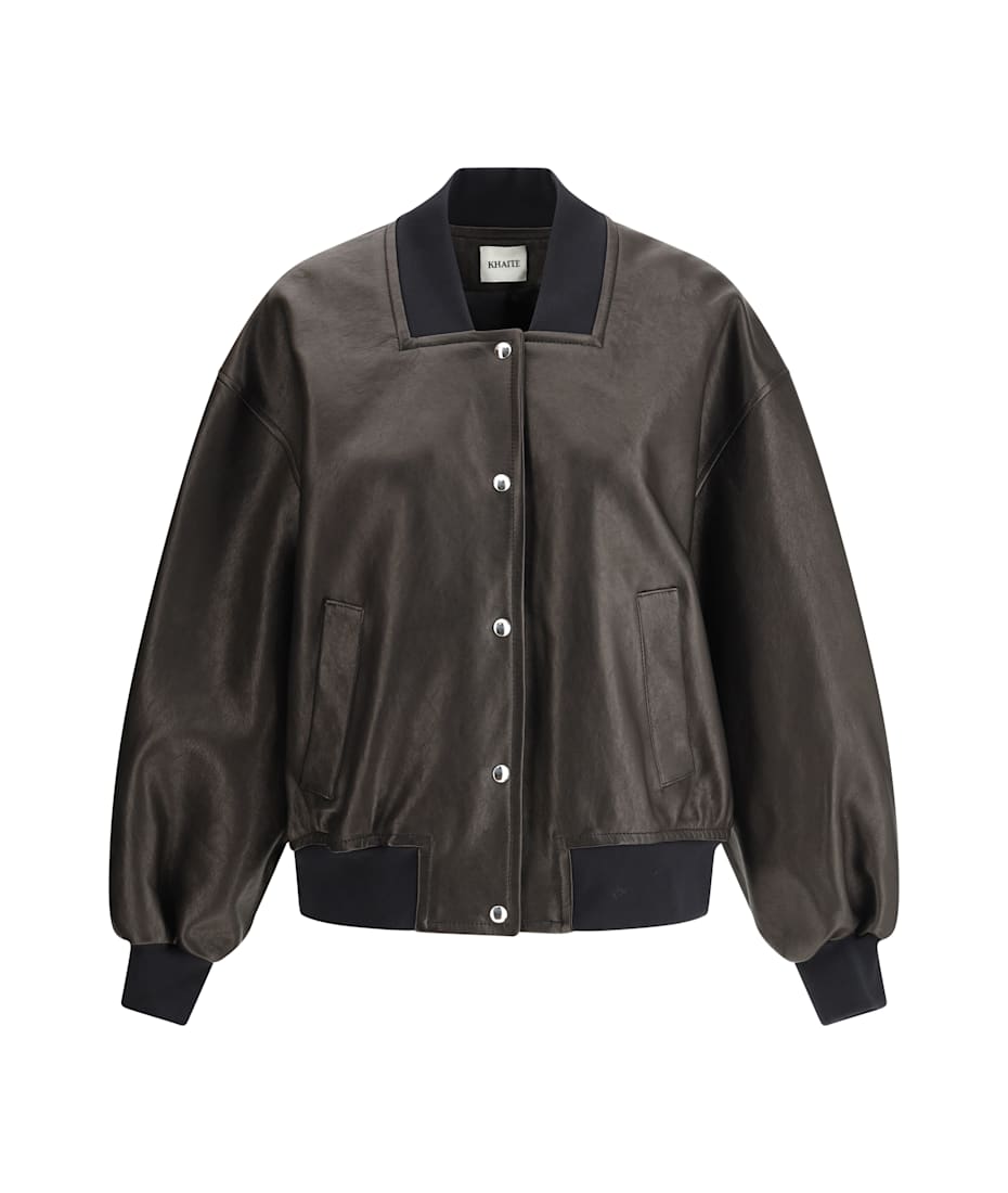 Khaite スヘンスシャケット 6165709 912 Khaite Spence Leather Jacket | italist